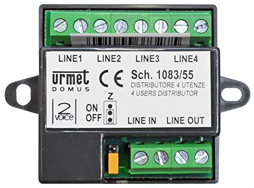 Distributeur 4 outils 2 voix 1083/55 répartiteur vidéo interphonie immeuble