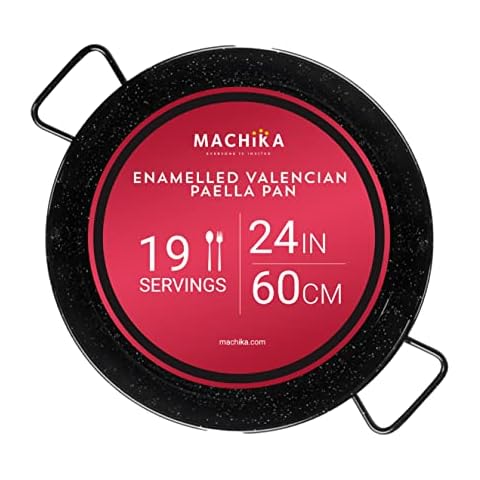 Machika Enamel Paella Pan for 19 Servings Cover