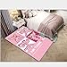 LXBZSH Alfombra Rosa De Animales De Pantera De Dibujos Animados, Alfombra Decorativa De Noche De Princesa Girl, Antideslizante Y Fácil De Limpiar 80cmx120cm