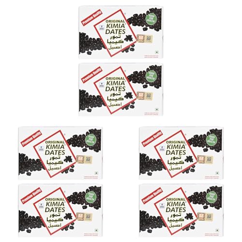 Image of Kimia Dates Original Mazafati Dates - Pack of 6 (400gm Each) | Juicy & Delicious Khajoor, Khajur | Healthy Snacks | Rich in Fibre | Perfect for Snacking (Carton Box)