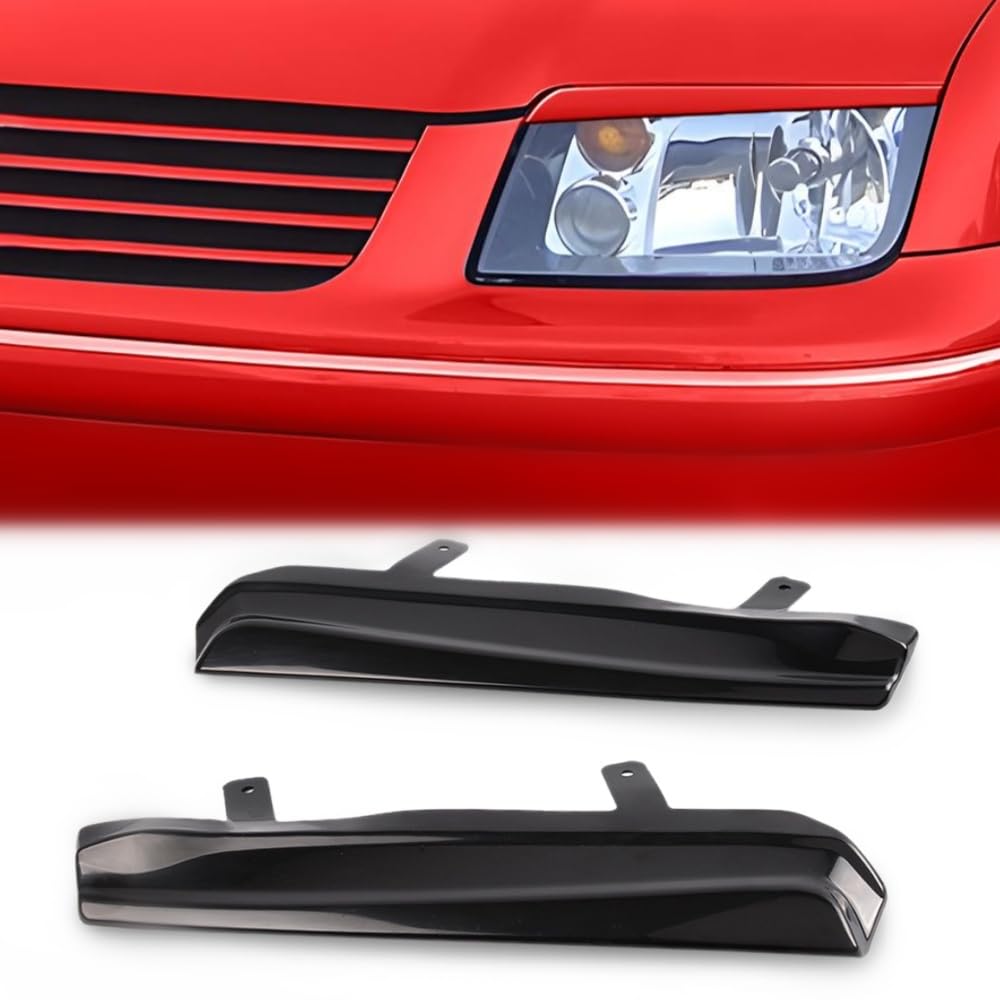 PIT66Headlight Eyebrows Eyelids Trim Cover Compatible with VW Jetta MK4 1999-2005 Headlight Cover