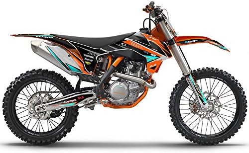 Miniatura 7 de 2009-2015 SX 65 Surge Orange Senge Graphics Kit Completo con ID de Rider Compatible con KTM