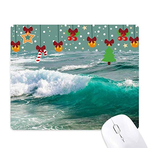 Tapis de souris de jeu vague de la mer en caoutchouc antidérapant pour bureau