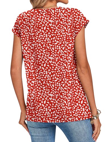 Image of Zeagoo Womens Tops Summer Casual Cap Sleeve Tshirts Shirts Business Dressy Spring Fashion Outfits Trendy Clothes