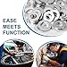 Kirphealy 100Pcs Flat Washers for Screws, 1/4
