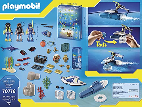 PLAYMOBIL Adventskalender 70776 Badespaß Polizeitaucheinsatz, Ab 4 Jahren – Bild 5