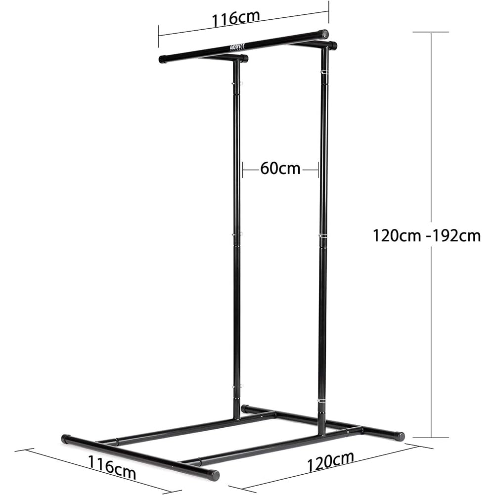 BAKAJI Sbarre per Trazioni Modulabili per Fitness, Power Tower Pull Up Mate Calisthenics con Borsa Trasporto, Torre da Componibile da Allenamento Personalizzabile, Flessioni, Addominali, Dip Station