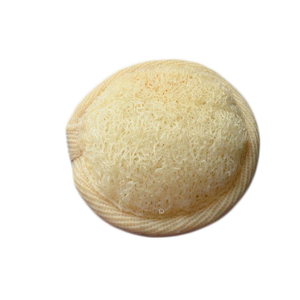 2x Luffa Abschminkpads Natur – 10 Cm, Pflanzliche Fasern, Für Gesichts-Peeling & Reinigung, Weiß