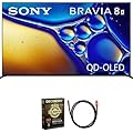 Sony K65XR80M2 BRAVIA 8 II 65 inch Class QD-OLED 4K HDR Google TV 2025 (Renewed) Bundle with Deco Gear 6FT HDMI 2.0 Cable and CPS Exclusive 26 Month Protection Pack (BEACH-CPS-26M3500)