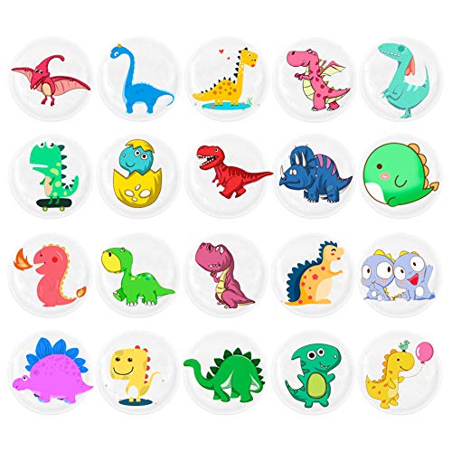 HSJH Refrigerator Magnets 22pack Colorful Beautiful Dinosaur Emoji Fridge stickers Funny for Office