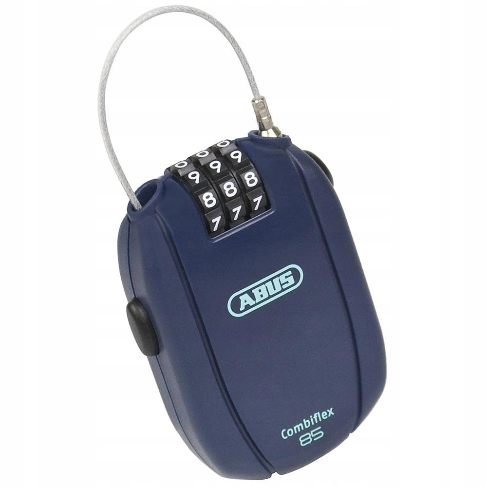 ABUS 95461 Combiflex Break 85, Bike Lock with Extendable Steel Cable, Midnight Blue, 2ft 9.5in