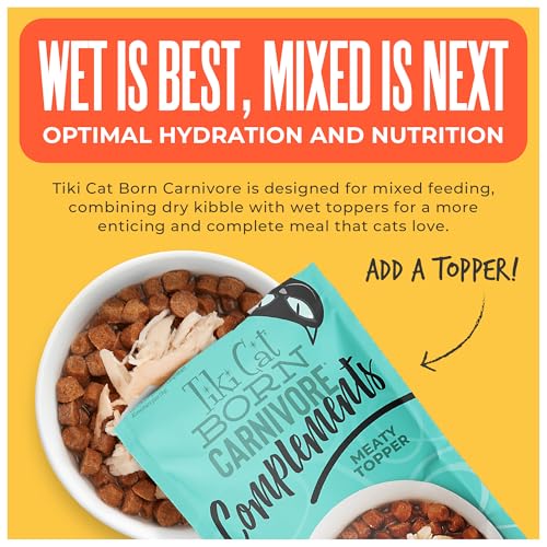 Image of Tiki Cat Born Carnivore Indoor Health Chicken & Turkey Meal, Dry Cat Food for Adult Cats, 17 lbs. Mega Bag