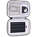 Khanka Hard Travel Case Replacement for Samsung T7 Touch Portable SSD - 500GB 1TB - USB 3.2 (Black)