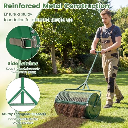 DREAMADE Distribuidor de Compost Ajustable con Mango en T miniatura 6