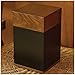 AspenStudio Black Walnut Wooden Cremation Urn for Adult Human Ashes Handcrafted Urn by Aspen Studio