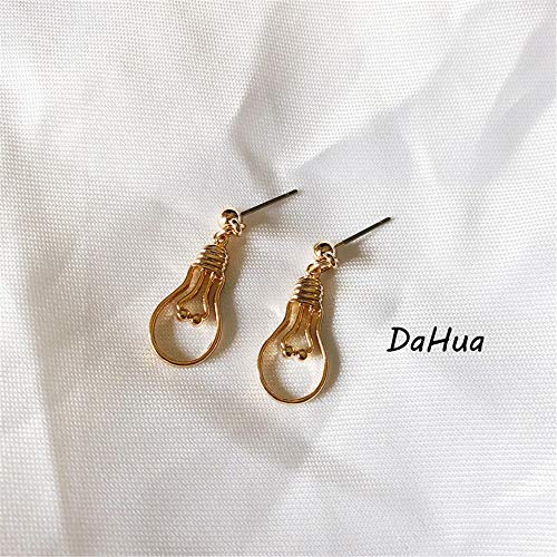 Preisvergleich Produktbild baijuxing Original Ohrringe Ohrringe Metall Glühbirne hypoallergen 925 Silber Ohrringe personalisierte Student Geschenk