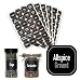 AllSpice 312 Preprinted Water Resistant Square Spice Jar Labels Set 1.5"