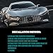 PGONE Multimedia Center Console Control Buttons Cover Trim for Mercedes-Benz C-Class E-Class GLC W205 W213 X253 E300 C180 C200 Car Diamond Decoration Sticker (Multimedia Center Console Covers)