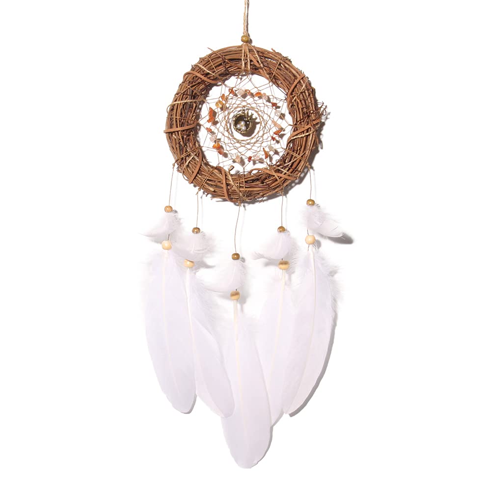 Attrape-rêves en rotin maison décoration murale et suspension nid d'oiseau