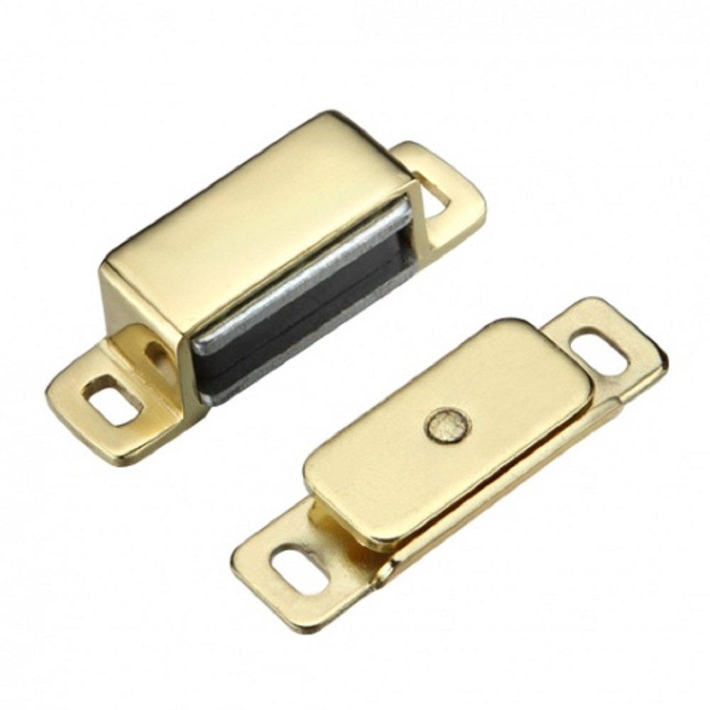 Chivrose Ltd Electro Brass Quality Heavy Duty Magnetic Catch With 6Kg Pull Rating + Screws (Electro Brass)