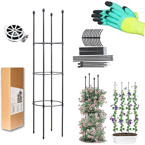 LIBRNTY Obelisco A Traliccio da Giardino,Garden Supporto Piante Rampicanti,Gabbie Pomodori e Supporti per Piante,Adatta a Tutti i Tipi di Piante rampicanti,ortaggi,Fiori,Guardiano delle Piante