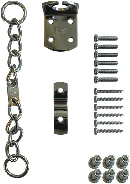 ERA Security Door Chain Upvc or Timber - Polished Chrome