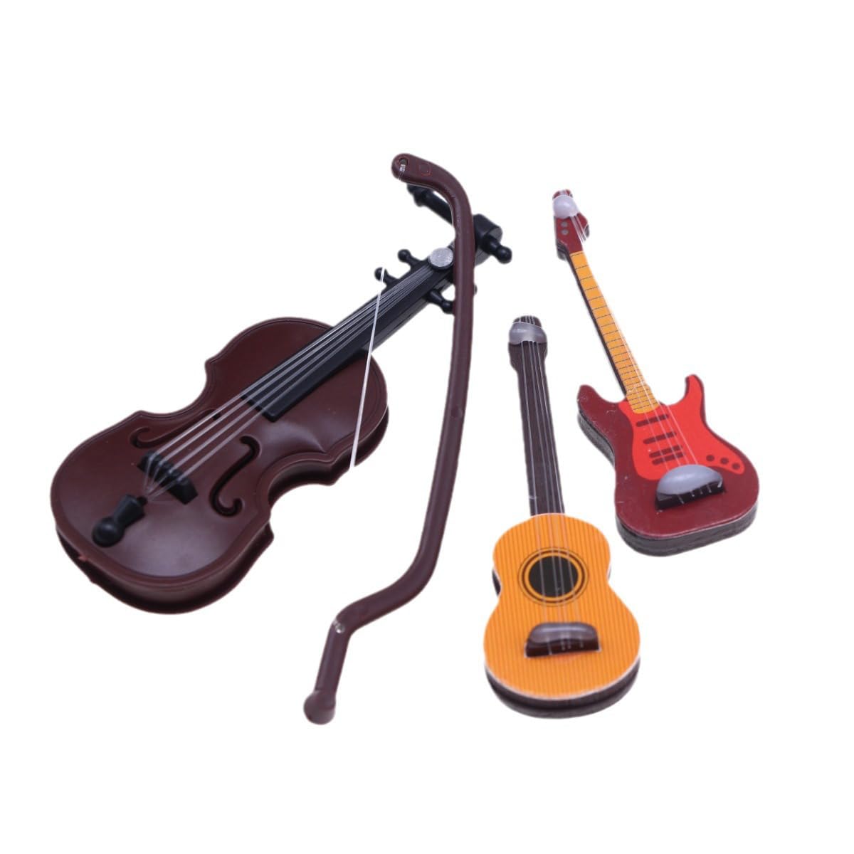 Sarini 11Pcs Dollhouse Miniature Musical Instruments,Dollhouse Mini Musical Instrument Model,1:12 Piano Violin Electric Accessories for Dollhouse Mini Music Room - Image 4