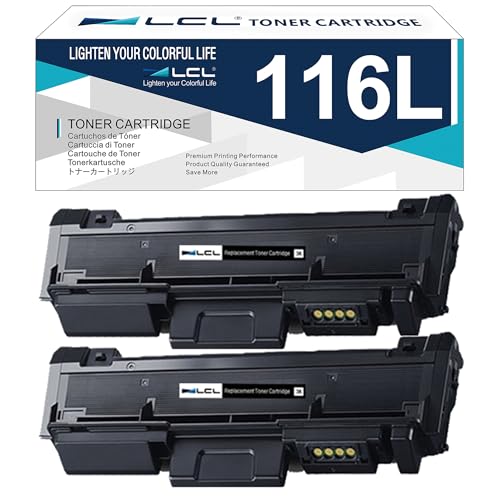 LCL MLT-D116L Black High Yield Toner Cartridge Replacement for Samsung MLT-D116L D116L MLT-D116S for Xpress SL-M2625D SL-M2825DW SL-M2675FN SL-M2875FW SL-M2835DW SL-M2885FW SL-M2825FD Printer (2-Pack)
