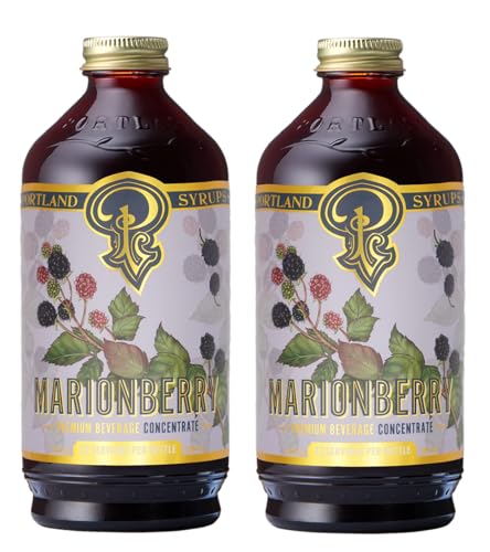 Portland Syrups Marionberry Syrup, 12 oz, 24 Servings, Pack of 2