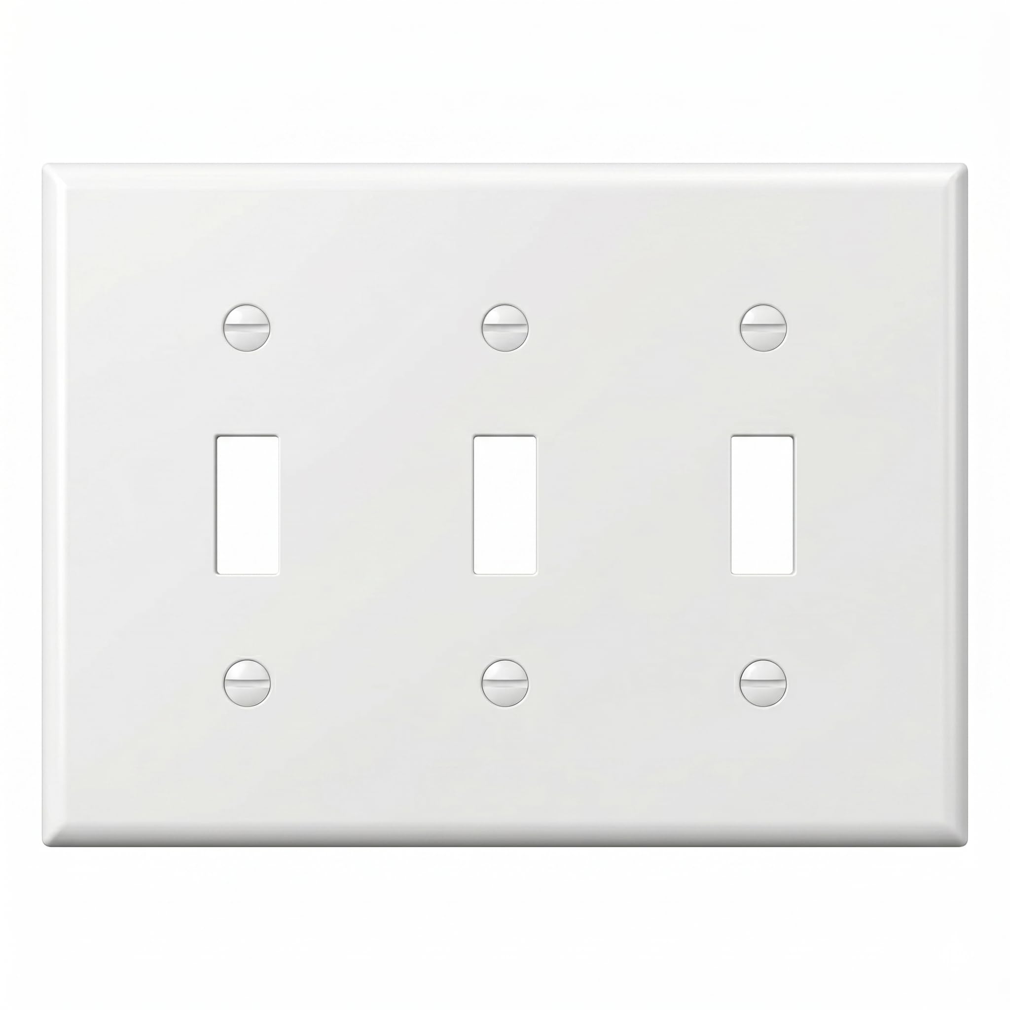 Lot de 20 plaques murales pour interrupteur à bascule 3 interrupteurs électriques décoratifs (blanc)