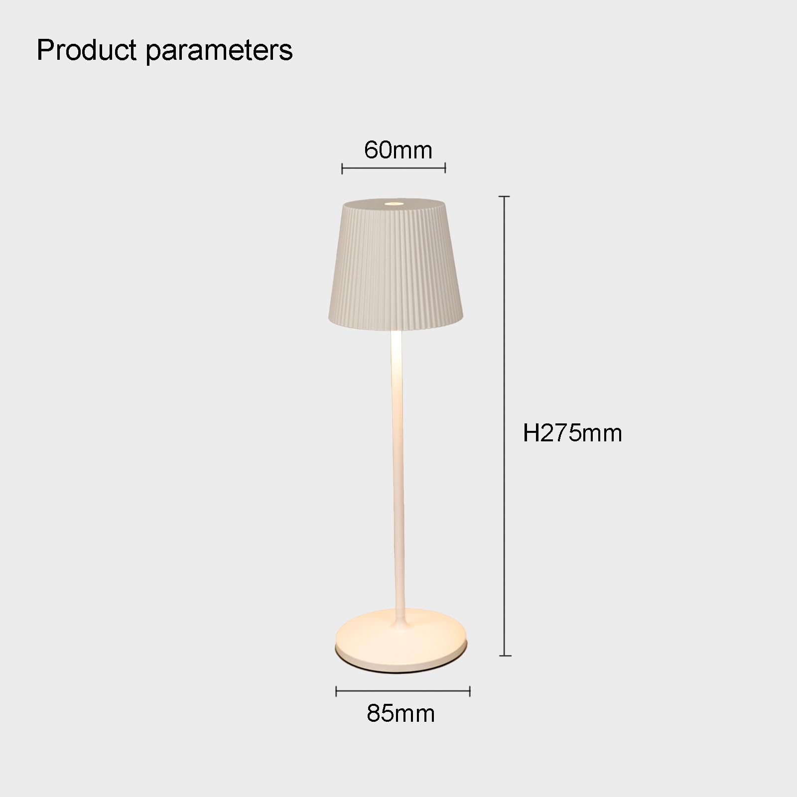 KDG Modern Cordless Small Table Lamps, Portable LED Dimmable Desk Lamp, 5000mAh - View #10