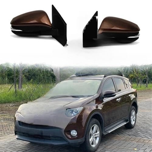 Coque rétroviseur extérieur avec éclairage et ajustement haut de gamme pour RAV4 2013-2019 - 2