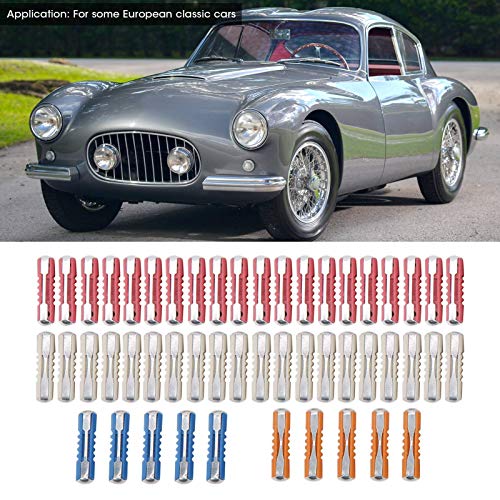 Kit de Fusibles para Auto Torpedo 50 piezas, Juego de Fusibles Automotrices Europeos 5A 8A 16A 25A 32V, Aleación de Zinc y Material PF para Autos Clásicos miniatura 2