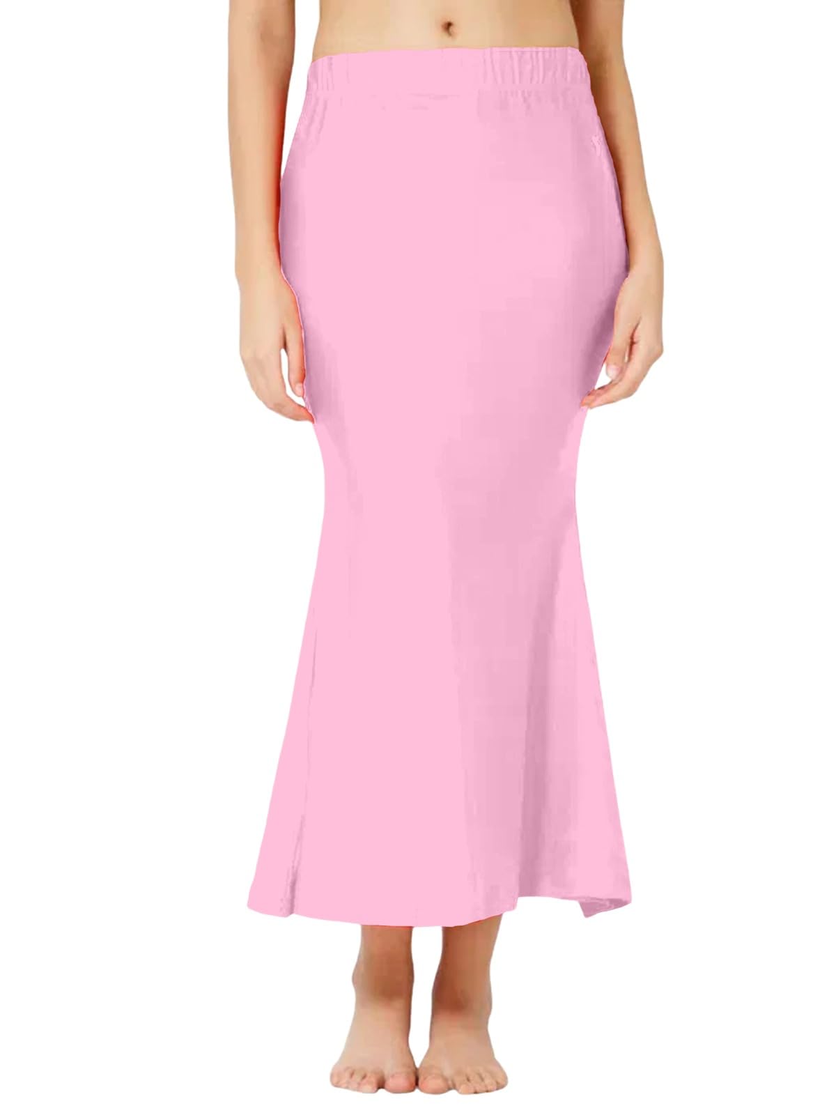 Women's Lycra Blend Solid Elastic Side Slit Straight Saree Shapewear Petticoat || Saree Shapewear for Women|| Saree Petticoat for Women-image-17