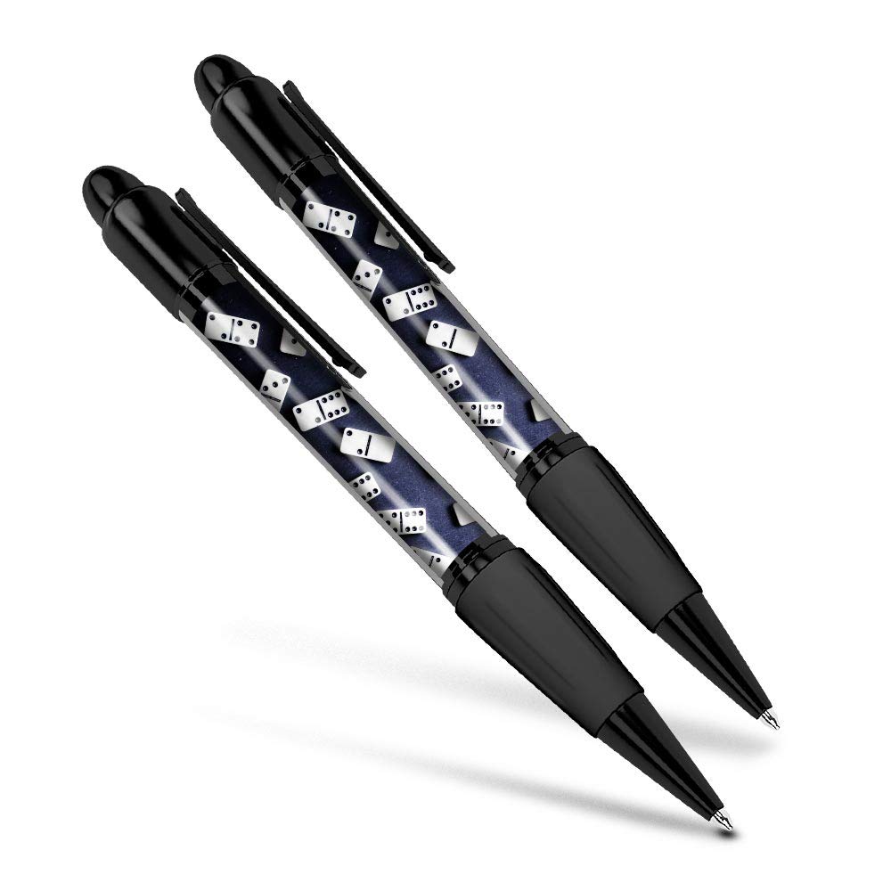Destination Vinyl ltd Beautiful and comfortable Set of 2 Matching Pens - Dominoes Pub Game Domino #15941