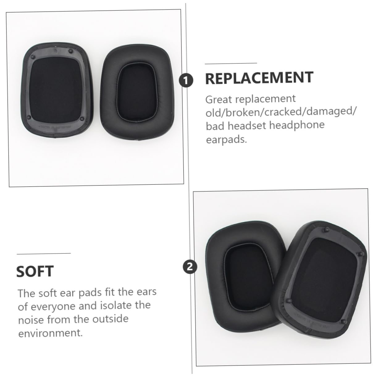 SHINEOFI 6 Almohadillas De Espuma Viscoelástica para Auriculares