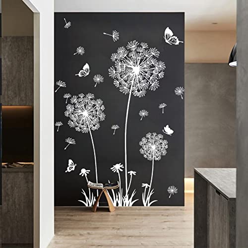 Vinilo decorativo diente de león blanco adhesivo 30x90 cm miniatura 4