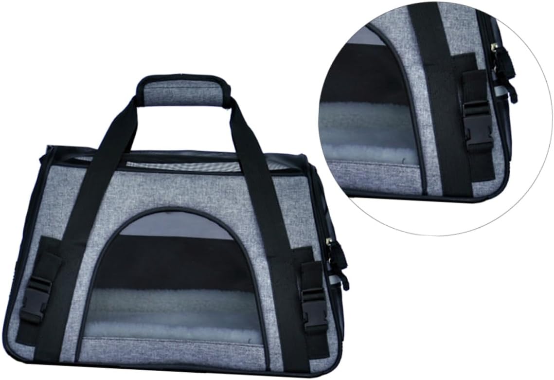 YARNOW Simple Cat Carrier Bag Pet Travel Bag Dog Handbag Breathable Material for Pet's Comfort