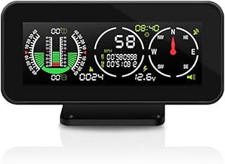 Digital Off-Road Inclinometer & GPS Speedometer with Built-in Automotive Compass