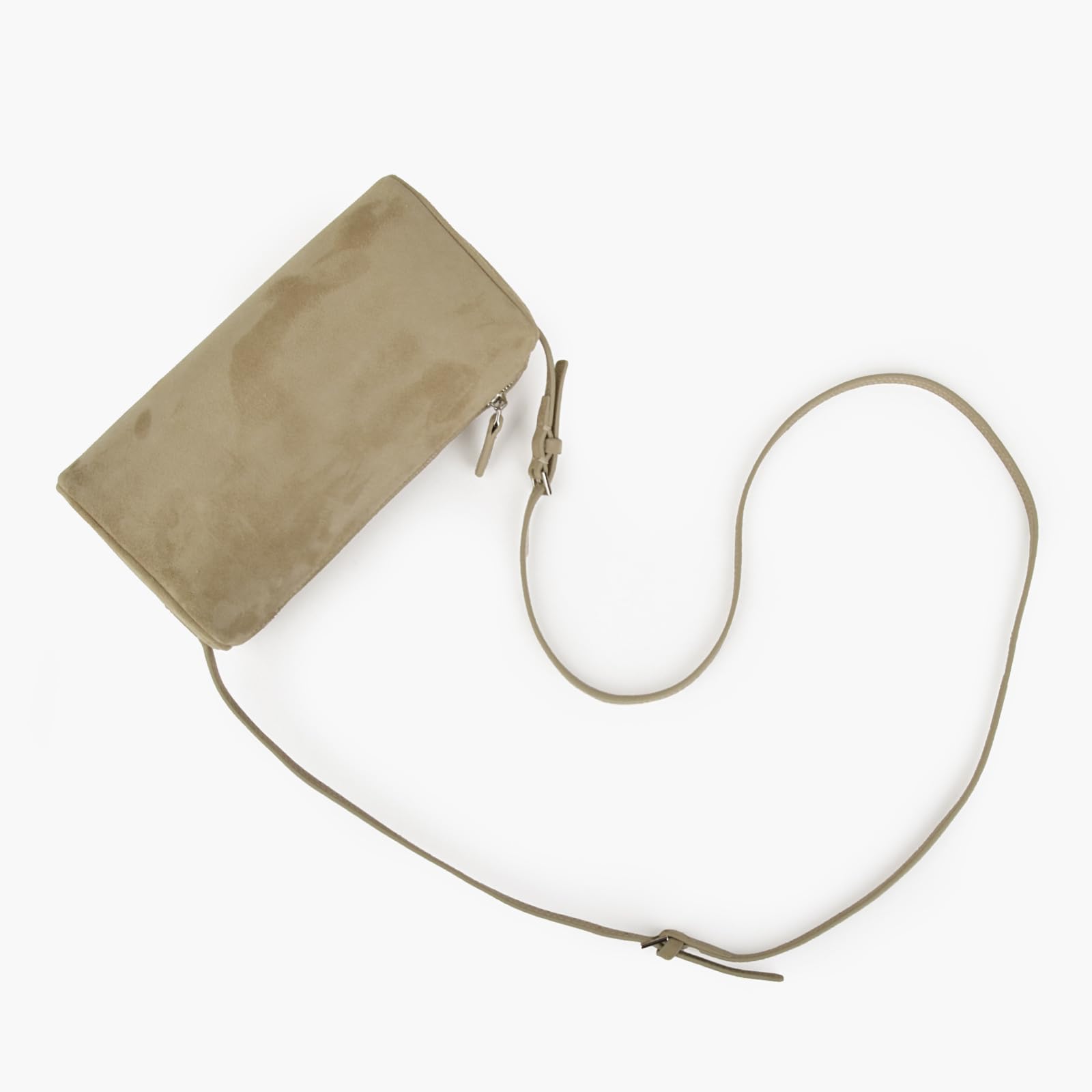 DONNAIN Borsa a mano da donna in vera pelle scamosciata di alta qualità, piccola borsa a tracolla in pelle, elegante pelle scamosciata con cinturino regolabile