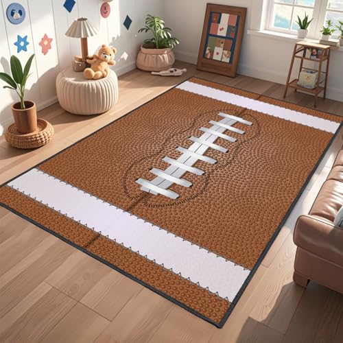 Tapete decorativo fútbol 3'x5' antideslizante miniatura 1