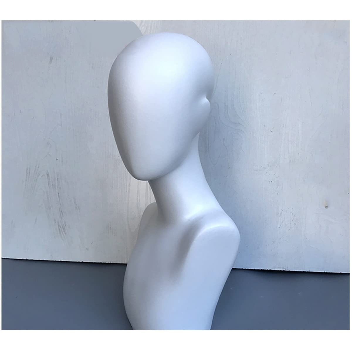 Amazon.co.jp: マネキンヘッド ディスプレイスタンド 長い首のマネキン