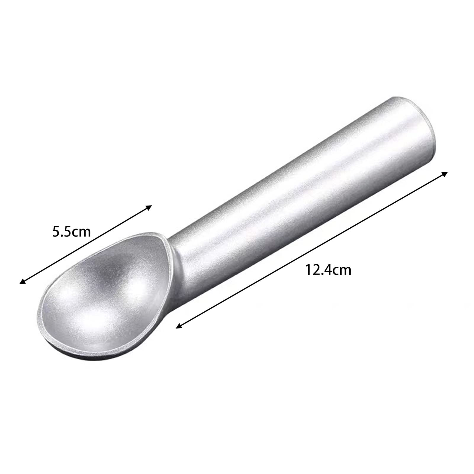 Cuillère à Glace, 2 pièces, cuillères à Glace empilées, Pelle à Glace en Acier Inoxydable, Machine à Boules de Glace antiadhésive pour Fruits, cuillère à Glace à la pastè，2pcs B