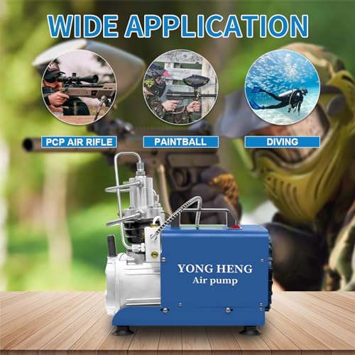 TUXING 4500Psi Pcp Air Compressor,Digital Control System LCD Display,High Pressure Air Compressor Pump,for Air Rifle Scuba Tank,Perfect for Filling Air Rifle Filling Blue - Image 8