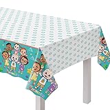 Cocomelon-Themed Plastic Table Cover - 54' x 96' (1 Pc.) - Fun & Vibrant Design - Perfect for Birthdays & Special Occasions