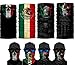 unbrand 4PCS Balaclava Mexico Flag Outdoor Face Scarf Neck Gaiter Headwear Half Face Magic Scarf Bandana Headband Dust-Proof UV Protection for Halloween Motorcycle Cycling Fishing Hiking Skiing