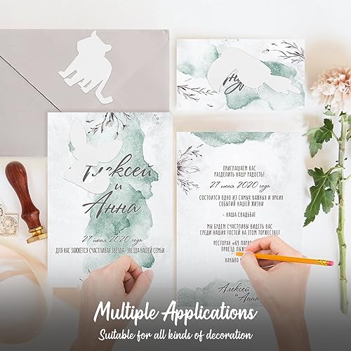100 Sheets White Cardstock 8.5x11 Inch,250GSM 92lb Cover Thick Paper Card Stock Printer Paper,Heavy Weight Printer Paper for Invitations,Stationery Printing,Scrapbooking,Crafts,DIY Cards - Thumbnail 2