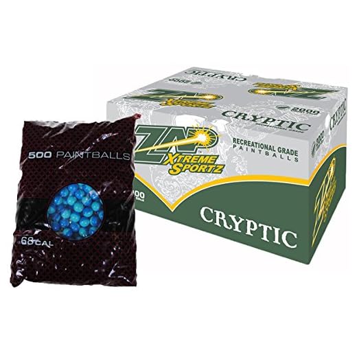 ZAP Extreme SPORTZ Cryptic Paintballs 2000 Rounds (Blue Shell - Blue Fill)