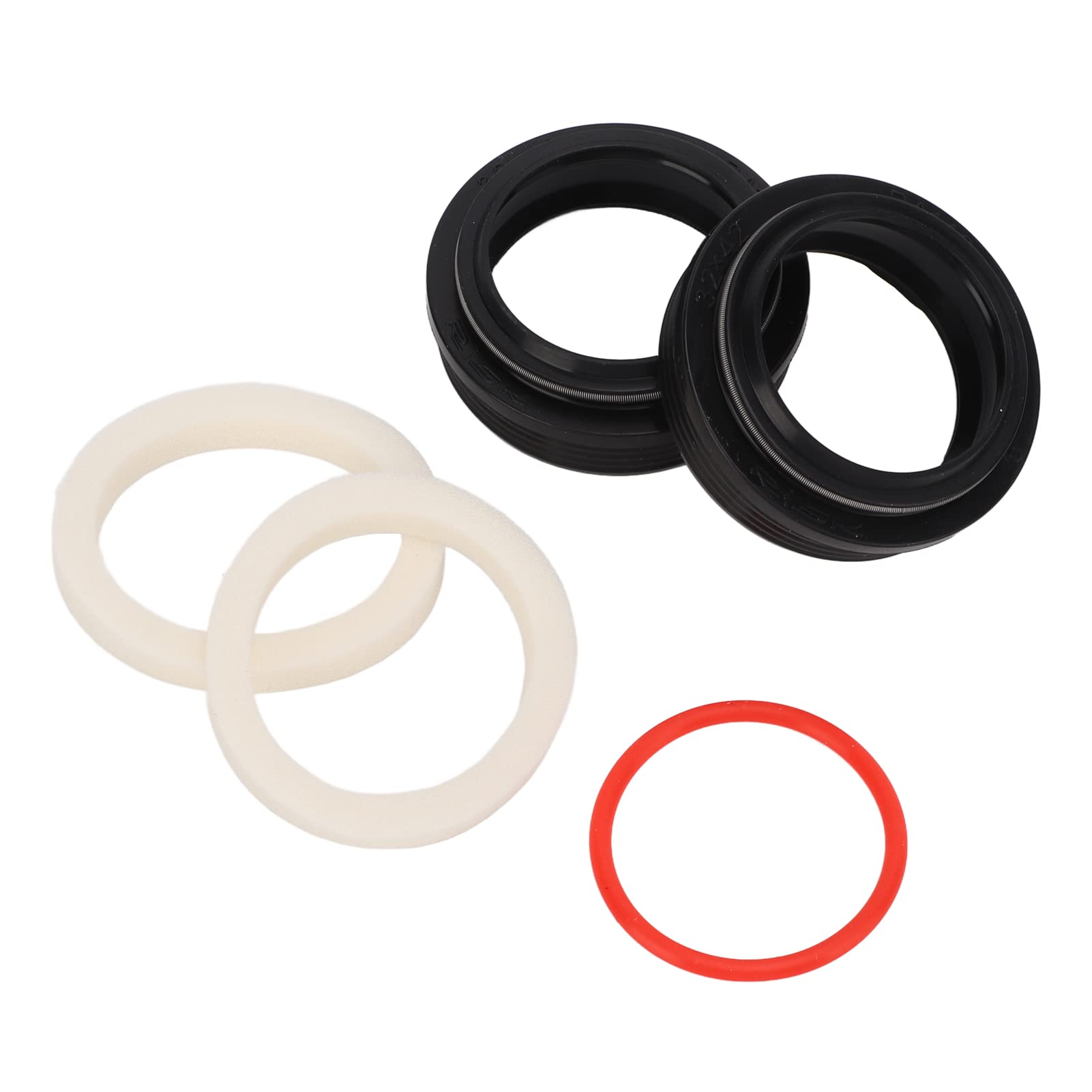 Sello de Polvo de Horquilla Delantera de Bicicleta, Kit de Limpiaparabrisas de Baja Fricción de 32 Mm Anillo de Espuma de Sello de Polvo Kit de Anillo o para Kit de Anillos de Espuma de Horquilla de S