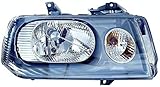 PROPOSTEONLINE Scheinwerfer hergestellt für Citroen JUMPY 2004-2007 Fahrerseite H4 Halogen vorbereitet für elektrische Einstellung 9406208288